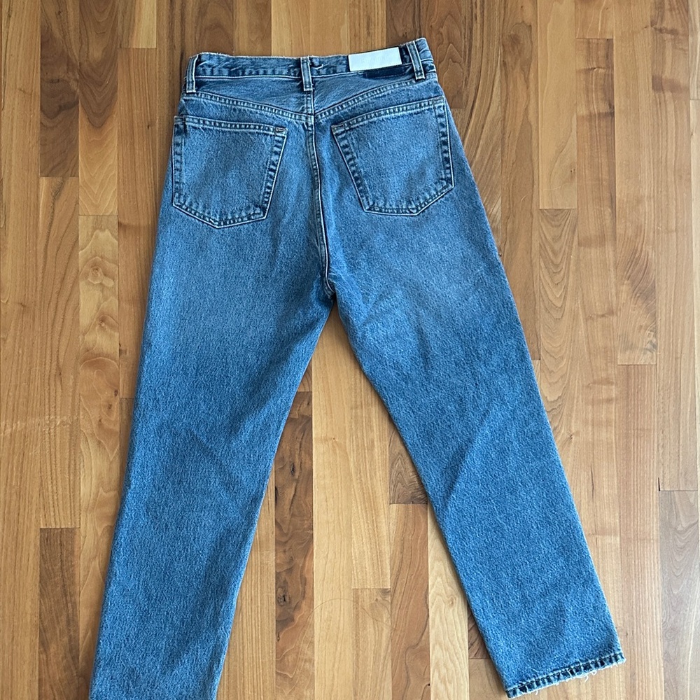 Re/Done Distressed High Rise Jeans - Picture 3 of 4